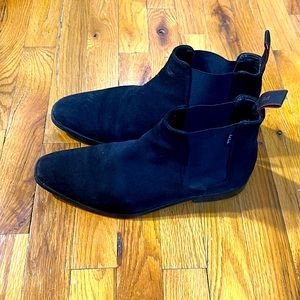 Gorgeous Paul Smith Navy Blue Suede Chelsea Boots!